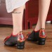 Retro Folkways Genuine Leather Casual Pumps Retro Folkways Genuine Leather Casual Pumps
