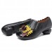 SOCOFY Retro Spilicing Pattern Low Heel Leather Shoes SOCOFY Retro Spilicing Pattern Low Heel Leather Shoes