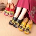 SOCOFY Retro Spilicing Pattern Low Heel Leather Shoes SOCOFY Retro Spilicing Pattern Low Heel Leather Shoes