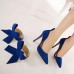 Women Fashion High Heel Suede Artificial Slip On Pointed Toe Thin Heel Pumps Shoes Women Fashion High Heel Suede Artificial Slip On Pointed Toe Thin Heel Pumps Shoes