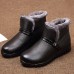 Winter Fur Warm Leather Slip On Snow Boots Winter Fur Warm Leather Slip On Snow Boots