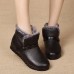 Winter Fur Warm Leather Slip On Snow Boots Winter Fur Warm Leather Slip On Snow Boots