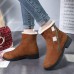 Women Solid Color Two Ways Wearing Zipper Warm Snow Boots Women Solid Color Two Ways Wearing Zipper Warm Snow Boots