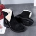 Women Solid Color Two Ways Wearing Zipper Warm Snow Boots Women Solid Color Two Ways Wearing Zipper Warm Snow Boots