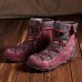 SOCOFY Genuine Leather Splicing Jacquard Pattern Zipper Ankle Boots SOCOFY Genuine Leather Splicing Jacquard Pattern Zipper Ankle Boots
