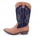 LOSTISY Stitching Western Cowboy Mid Calf Boots LOSTISY Stitching Western Cowboy Mid Calf Boots