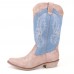 LOSTISY Stitching Western Cowboy Mid Calf Boots LOSTISY Stitching Western Cowboy Mid Calf Boots