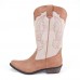 LOSTISY Stitching Western Cowboy Mid Calf Boots LOSTISY Stitching Western Cowboy Mid Calf Boots