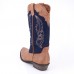 LOSTISY Stitching Western Cowboy Mid Calf Boots LOSTISY Stitching Western Cowboy Mid Calf Boots