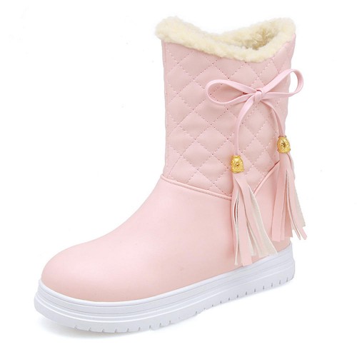 Warm Flat Platform Slip On Causal Soft Ankle Snow Boots Warm Flat Platform Slip On Causal Soft Ankle Snow Boots