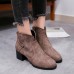 Women's Chunky Heel Casual Ankle Short Boots Women's Chunky Heel Casual Ankle Short Boots