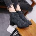 Women's Chunky Heel Casual Ankle Short Boots Women's Chunky Heel Casual Ankle Short Boots