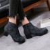 Women's Chunky Heel Casual Ankle Short Boots Women's Chunky Heel Casual Ankle Short Boots