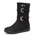 Women Casual Comfortable Double Breasted Mid-calf Boots Women Casual Comfortable Double Breasted Mid-calf Boots
