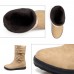 Women Casual Comfortable Double Breasted Mid-calf Boots Women Casual Comfortable Double Breasted Mid-calf Boots