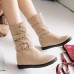 Women Casual Comfortable Double Breasted Mid-calf Boots Women Casual Comfortable Double Breasted Mid-calf Boots