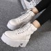 Lady Chunky Heel Platform Cut out StrappyBoots Lady Chunky Heel Platform Cut out StrappyBoots