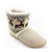 Winter Warm Thicken Deer Print Artificial Snow Boots Winter Warm Thicken Deer Print Artificial Snow Boots