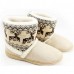 Winter Warm Thicken Deer Print Artificial Snow Boots Winter Warm Thicken Deer Print Artificial Snow Boots