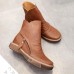 Flats Lace Up Round Toe Shoe Fashion Casual Leather Ankle Boots Flats Lace Up Round Toe Shoe Fashion Casual Leather Ankle Boots