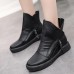 Flats Lace Up Round Toe Shoe Fashion Casual Leather Ankle Boots Flats Lace Up Round Toe Shoe Fashion Casual Leather Ankle Boots