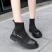 Women Ankle Boots Round Toe Comfortable Casual Knitted Shoes Women Ankle Boots Round Toe Comfortable Casual Knitted Shoes