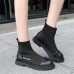 Women Ankle Boots Round Toe Comfortable Casual Knitted Shoes Women Ankle Boots Round Toe Comfortable Casual Knitted Shoes
