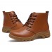 Women Outdoor Warm Winter Leather  Ankle Lace Up Boots Women Outdoor Warm Winter Leather  Ankle Lace Up Boots