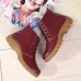 Women Outdoor Warm Winter Leather  Ankle Lace Up Boots Women Outdoor Warm Winter Leather  Ankle Lace Up Boots