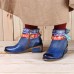 SOCOFY Women Handmade Weaving Strap Ankle Leather Boots SOCOFY Women Handmade Weaving Strap Ankle Leather Boots