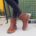 Women Zipper Slip On Casual Outdoor Ankle Short Boots Women Zipper Slip On Casual Outdoor Ankle Short Boots