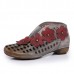 SOCOFY Genuine Leather Floral Handmade Hollow Out Retro Boots SOCOFY Genuine Leather Floral Handmade Hollow Out Retro Boots
