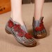 SOCOFY Genuine Leather Floral Handmade Hollow Out Retro Boots SOCOFY Genuine Leather Floral Handmade Hollow Out Retro Boots