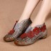 SOCOFY Genuine Leather Floral Handmade Hollow Out Retro Boots SOCOFY Genuine Leather Floral Handmade Hollow Out Retro Boots