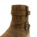 LOSTISY Casual Round Toe Buckle Zipper Mid Calf Boots LOSTISY Casual Round Toe Buckle Zipper Mid Calf Boots