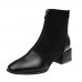 Women Boots Casual Chunky Heel Zipper Ankle Boots Women Boots Casual Chunky Heel Zipper Ankle Boots