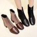 Women Boots Casual Chunky Heel Zipper Ankle Boots Women Boots Casual Chunky Heel Zipper Ankle Boots