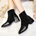Women Boots Casual Chunky Heel Zipper Ankle Boots Women Boots Casual Chunky Heel Zipper Ankle Boots