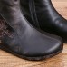Retro Round Toe Genuine Leather Soft Warm Ankle Boots Retro Round Toe Genuine Leather Soft Warm Ankle Boots