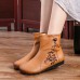 Retro Round Toe Genuine Leather Soft Warm Ankle Boots Retro Round Toe Genuine Leather Soft Warm Ankle Boots