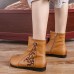 Retro Round Toe Genuine Leather Soft Warm Ankle Boots Retro Round Toe Genuine Leather Soft Warm Ankle Boots