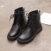 Lace Up Round Toe Fashion Leather Comfy Ankle Boots For Women Lace Up Round Toe Fashion Leather Comfy Ankle Boots For Women