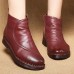 Round Toe Casual Soft Leather Ankle Boots Round Toe Casual Soft Leather Ankle Boots