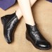 Round Toe Casual Soft Leather Ankle Boots Round Toe Casual Soft Leather Ankle Boots