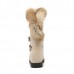 Large Size Buckle Furry Faux Fur Lining Flats Suede Mid-calf Boots Large Size Buckle Furry Faux Fur Lining Flats Suede Mid-calf Boots