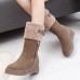 Buckle Zipper Warm Outdoor Platform Snow Boots Buckle Zipper Warm Outdoor Platform Snow Boots