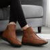 Women Casual Comfy Soft Pure Color Zipper Ankle Boots Women Casual Comfy Soft Pure Color Zipper Ankle Boots