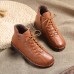 Genuine Leather Soft Comfy Lining Warm Ankle Short Boots Genuine Leather Soft Comfy Lining Warm Ankle Short Boots