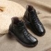 Genuine Leather Soft Comfy Lining Warm Ankle Short Boots Genuine Leather Soft Comfy Lining Warm Ankle Short Boots