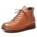 Genuine Leather Soft Comfy Lining Warm Ankle Short Boots Genuine Leather Soft Comfy Lining Warm Ankle Short Boots